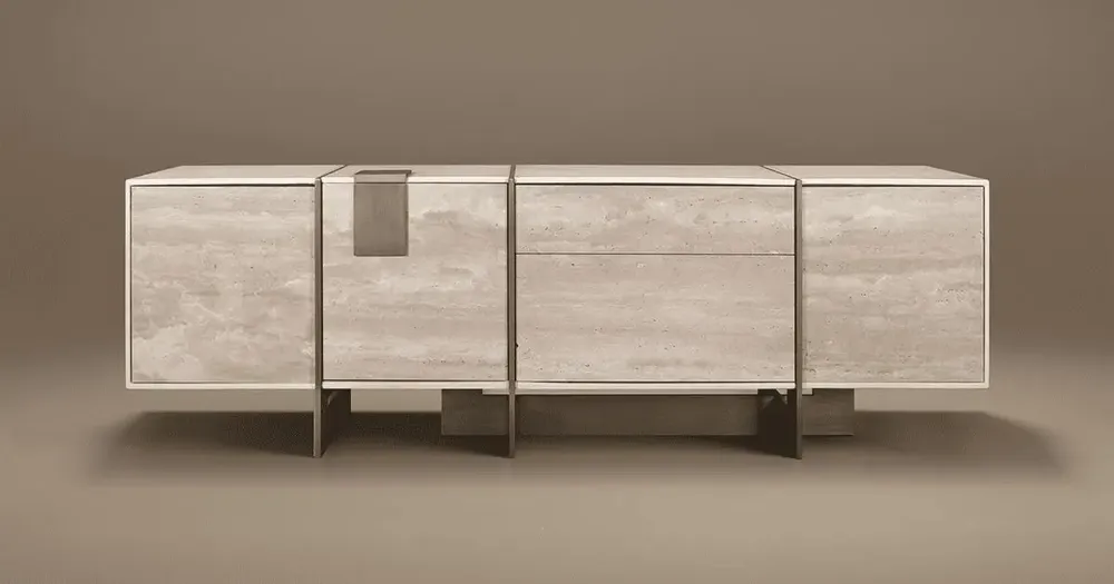 Buffets - Buffet Coloma fabriqué à la main au Portugal par Porus Studio - PORUS STUDIO