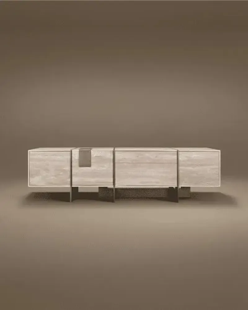 Meubles TV - Meuble TV Coloma fabriqué à la main au Portugal par Porus Studio - PORUS STUDIO