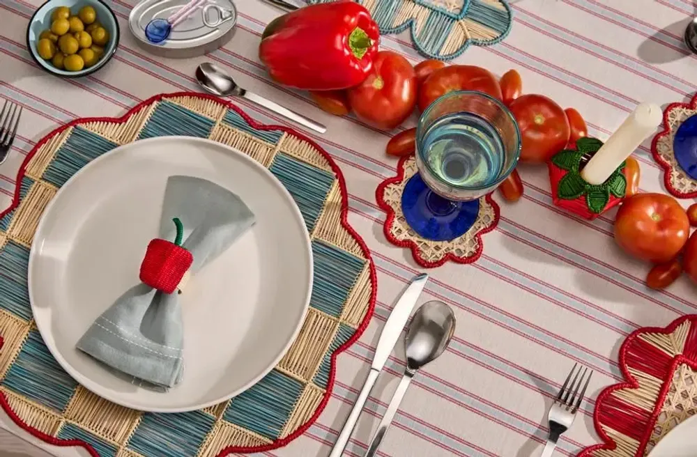Plats et saladiers - Gingham Cloud Placemat - CORO CORA