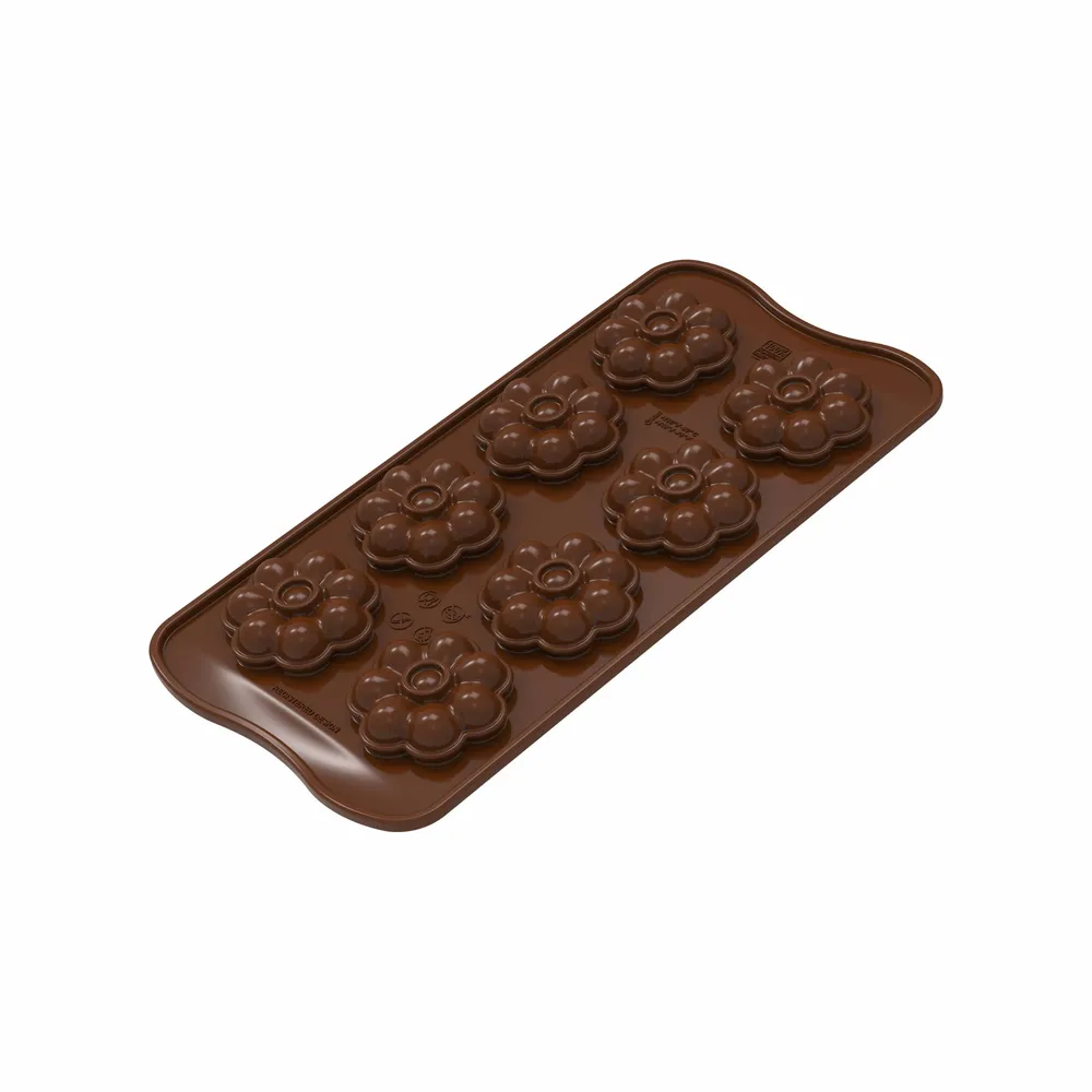 Kitchen utensils - SCG063 CHOCO FLOWER - SILICONE MOULD N.8 ø38 H 12 MM - SILIKOMART S.R.L.