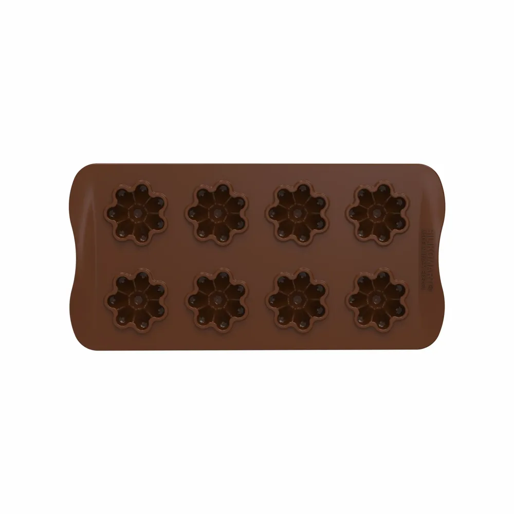 Kitchen utensils - SCG063 CHOCO FLOWER - SILICONE MOULD N.8 ø38 H 12 MM - SILIKOMART S.R.L.