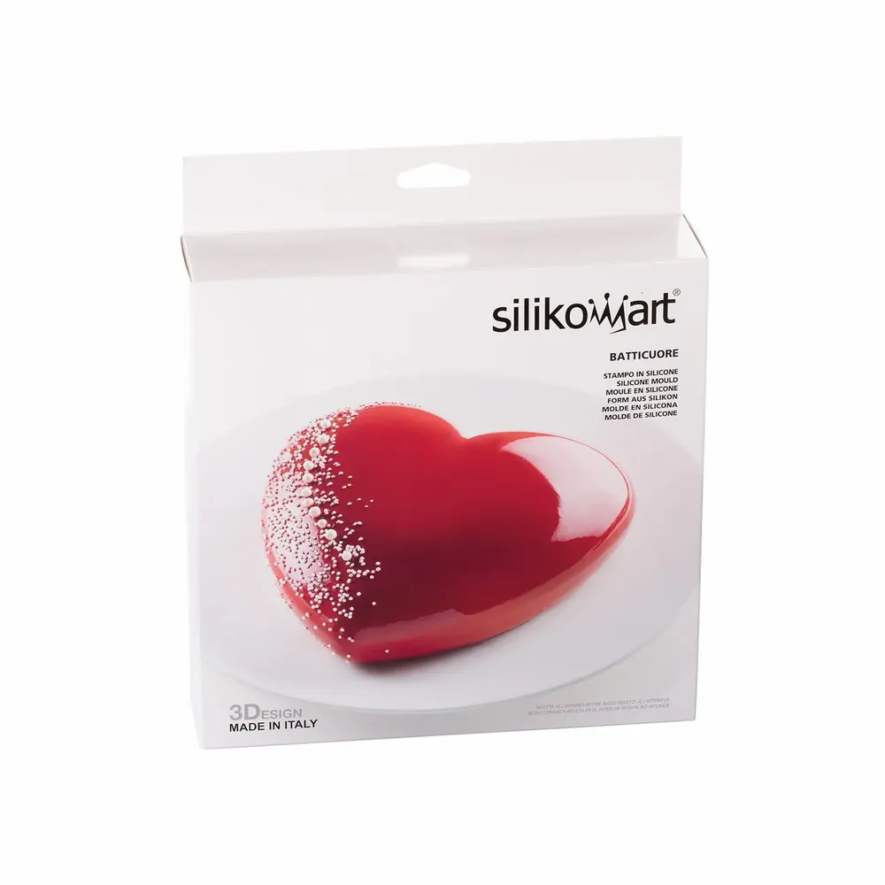 Kitchen utensils - BATTICUORE - SILICONE MOULD 205x198 H 63 MM - SILIKOMART S.R.L.