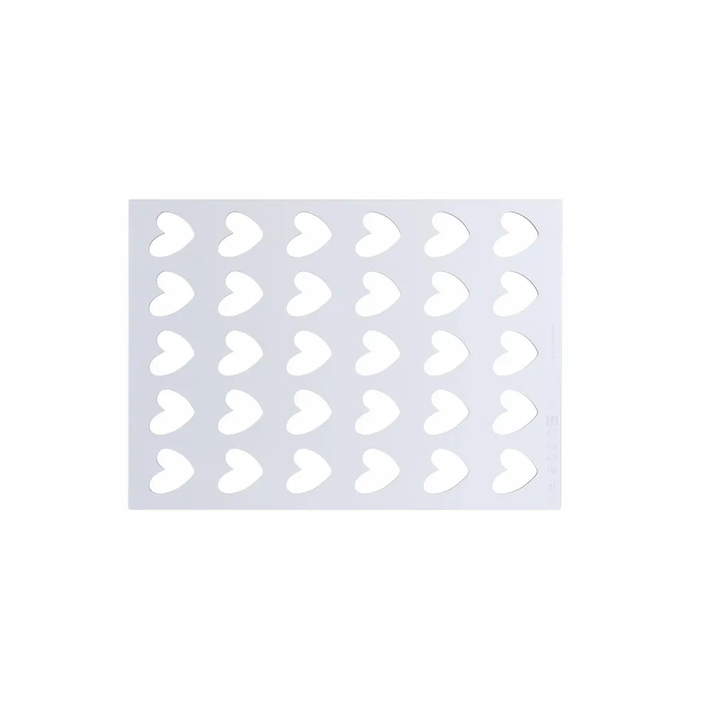 Kitchen utensils - CHABLON HEART - SET 2 SILICONE MOULDS CHABLON HEART 31X31 H 2 MM - SILIKOMART S.R.L.