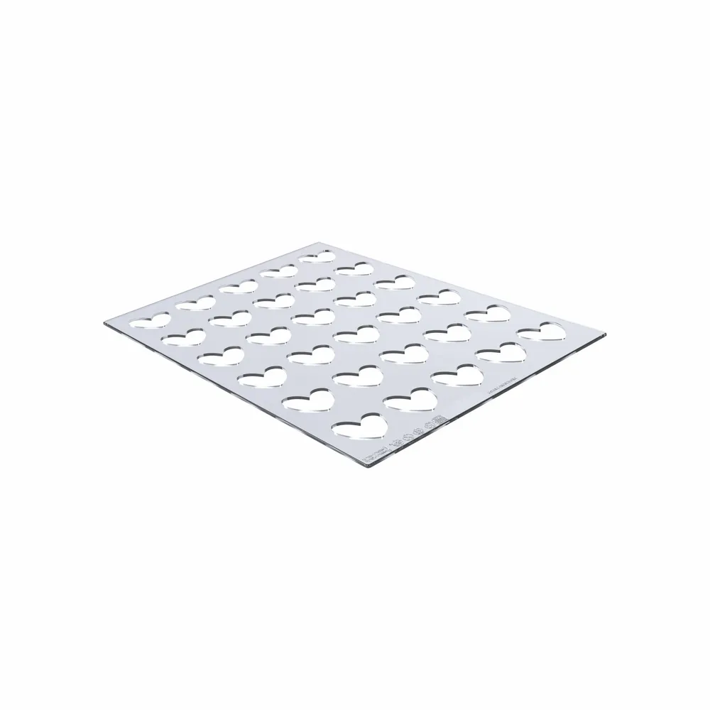 Kitchen utensils - CHABLON HEART - SET 2 SILICONE MOULDS CHABLON HEART 31X31 H 2 MM - SILIKOMART S.R.L.