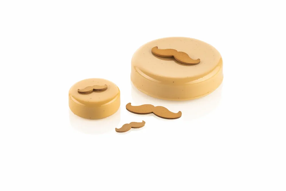 Kitchen utensils - CHABLON MUSTACHE - SET 2 SILICONE MOULDS CHABLON MUSTACHE 39X12 MM - 70X21 MM - SILIKOMART S.R.L.