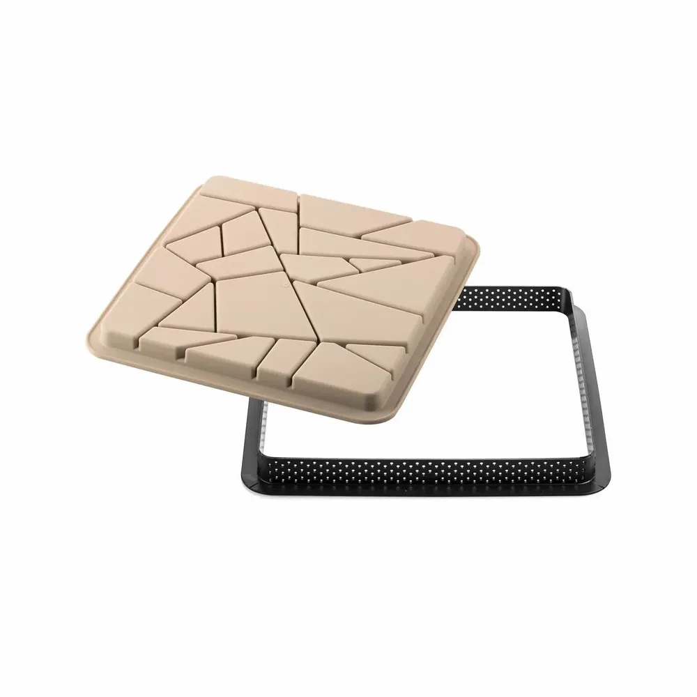 Kitchen utensils - KIT TARTE LIBERTY - SET RING + SILICONE DECORATIVE MAT 200X200 MM - SILIKOMART S.R.L.