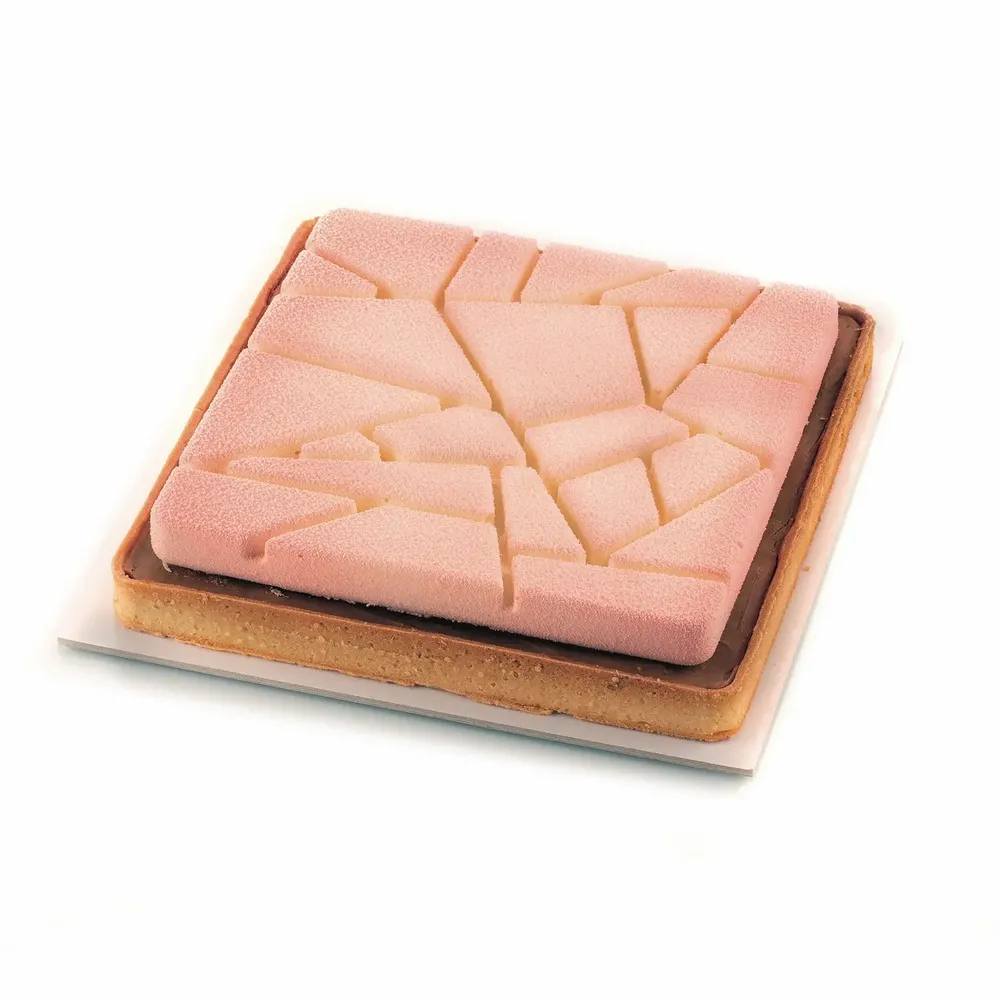 Kitchen utensils - KIT TARTE LIBERTY - SET RING + SILICONE DECORATIVE MAT 200X200 MM - SILIKOMART S.R.L.