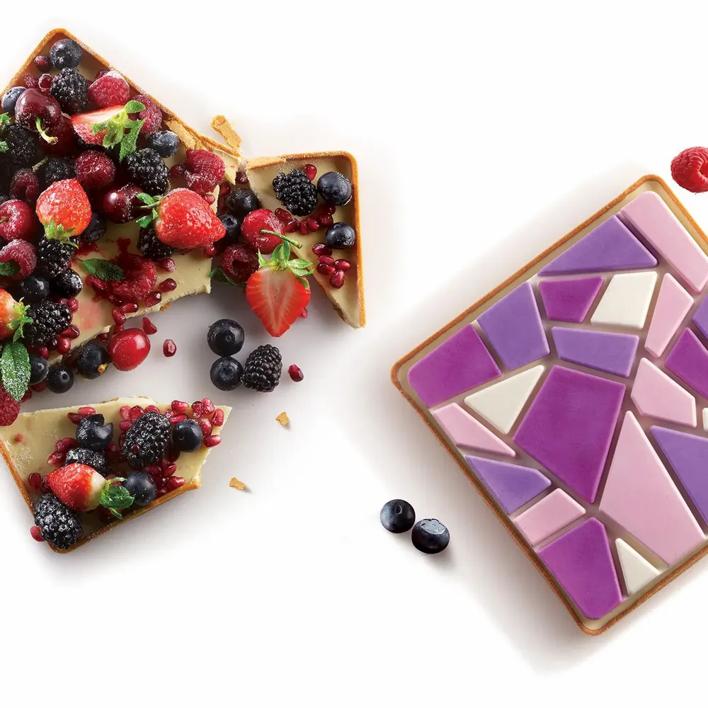 Kitchen utensils - KIT TARTE LIBERTY - SET RING + SILICONE DECORATIVE MAT 200X200 MM - SILIKOMART S.R.L.