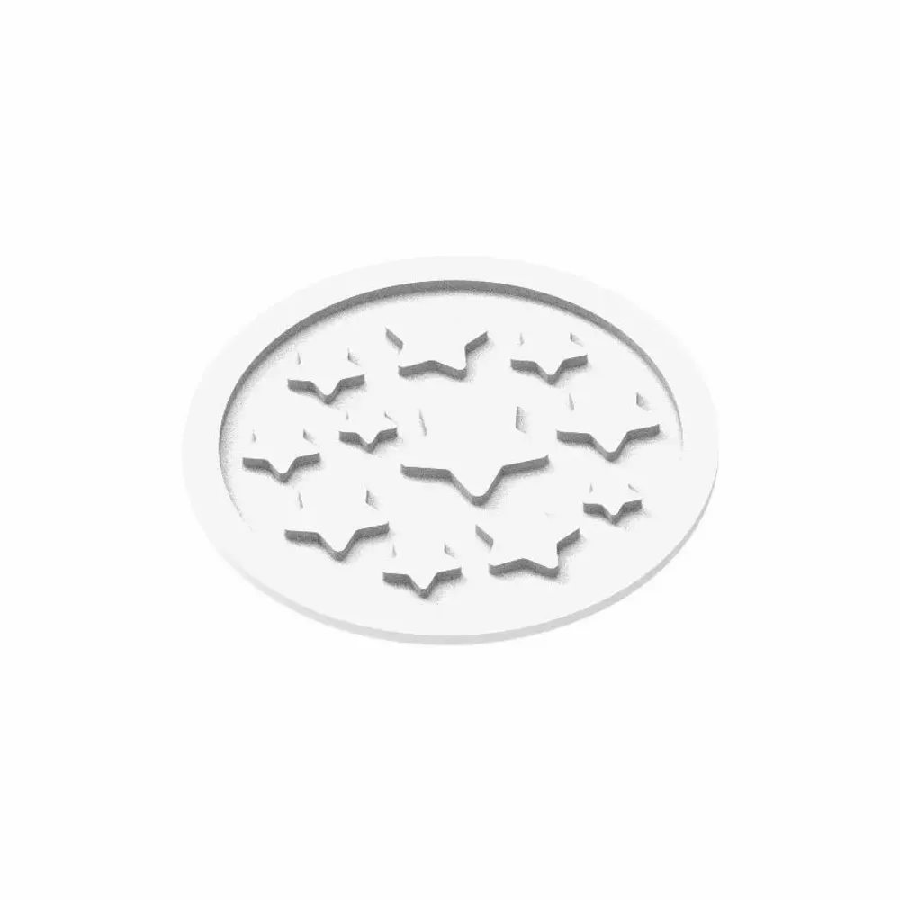 Kitchen utensils - MINI STARS DECOR - SET 6 SILICONE MATS TD14 ø60 H 2 MM - SILIKOMART S.R.L.