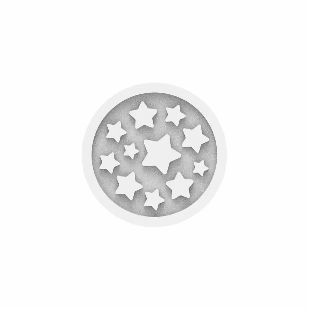 Kitchen utensils - MINI STARS DECOR - SET 6 SILICONE MATS TD14 ø60 H 2 MM - SILIKOMART S.R.L.
