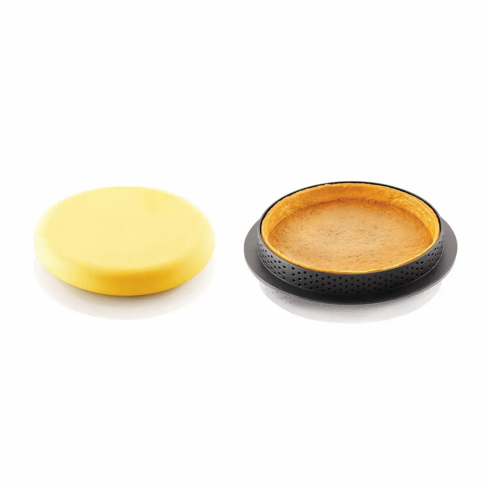 Kitchen utensils - KIT TARTE RING ø150 MM - SET SILICONE MOULD ø122 MM + 2 RINGS - SILIKOMART S.R.L.