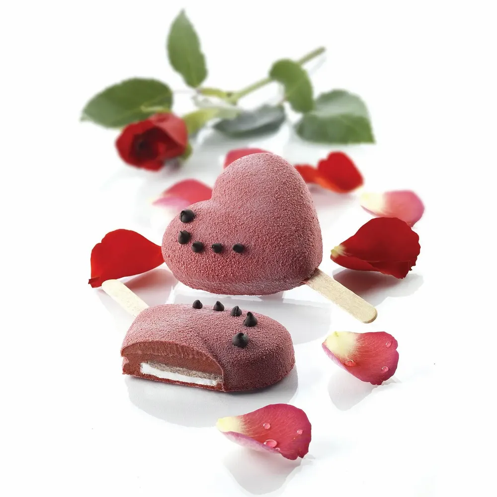 Kitchen utensils - SET GEL03 HEART-IC - SET 2 EASY CREAM 91X85 H 23 MM - SILIKOMART S.R.L.