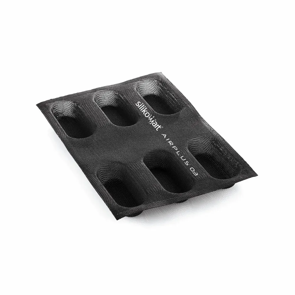 Kitchen utensils - AIR PLUS 03 - SET 2 PCS SILICONE MOULD N.6 MINI PLUM CAKE 40x95 H 25 MM - SILIKOMART S.R.L.