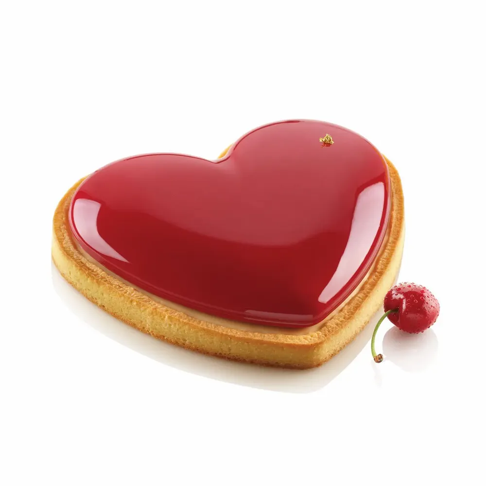 Kitchen utensils - KIT TARTE RING AMORE 205X190 MM - SET SILICONE MOULD 190X160 MM + RING - SILIKOMART S.R.L.
