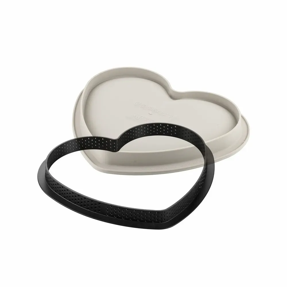 Kitchen utensils - KIT TARTE MON AMOUR - SET HEART RING + SILICONE MOULD - SILIKOMART S.R.L.