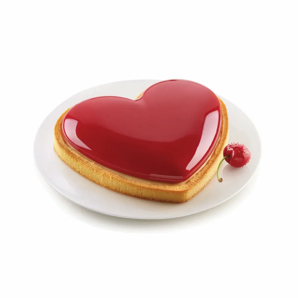 Kitchen utensils - KIT TARTE MON AMOUR - SET HEART RING + SILICONE MOULD - SILIKOMART S.R.L.