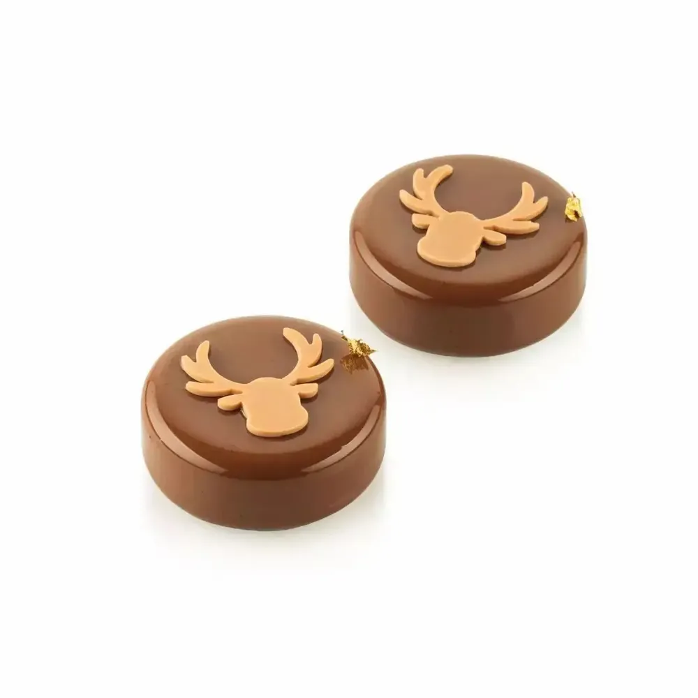 Kitchen utensils - CHABLON RUDOLPH - SET 2 SILICONE MOULDS CHABLON RUDOLPH 40X40 MM - SILIKOMART S.R.L.