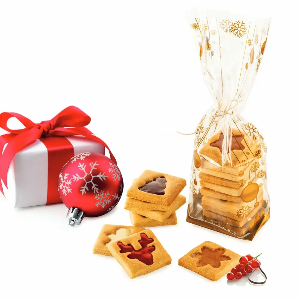 Kitchen utensils - KIT VOILÀ COOKIE - WINTER HOLIDAY - SET BAGS + BISCUIT MOULD 240X150 H 20 MM - SILIKOMART S.R.L.