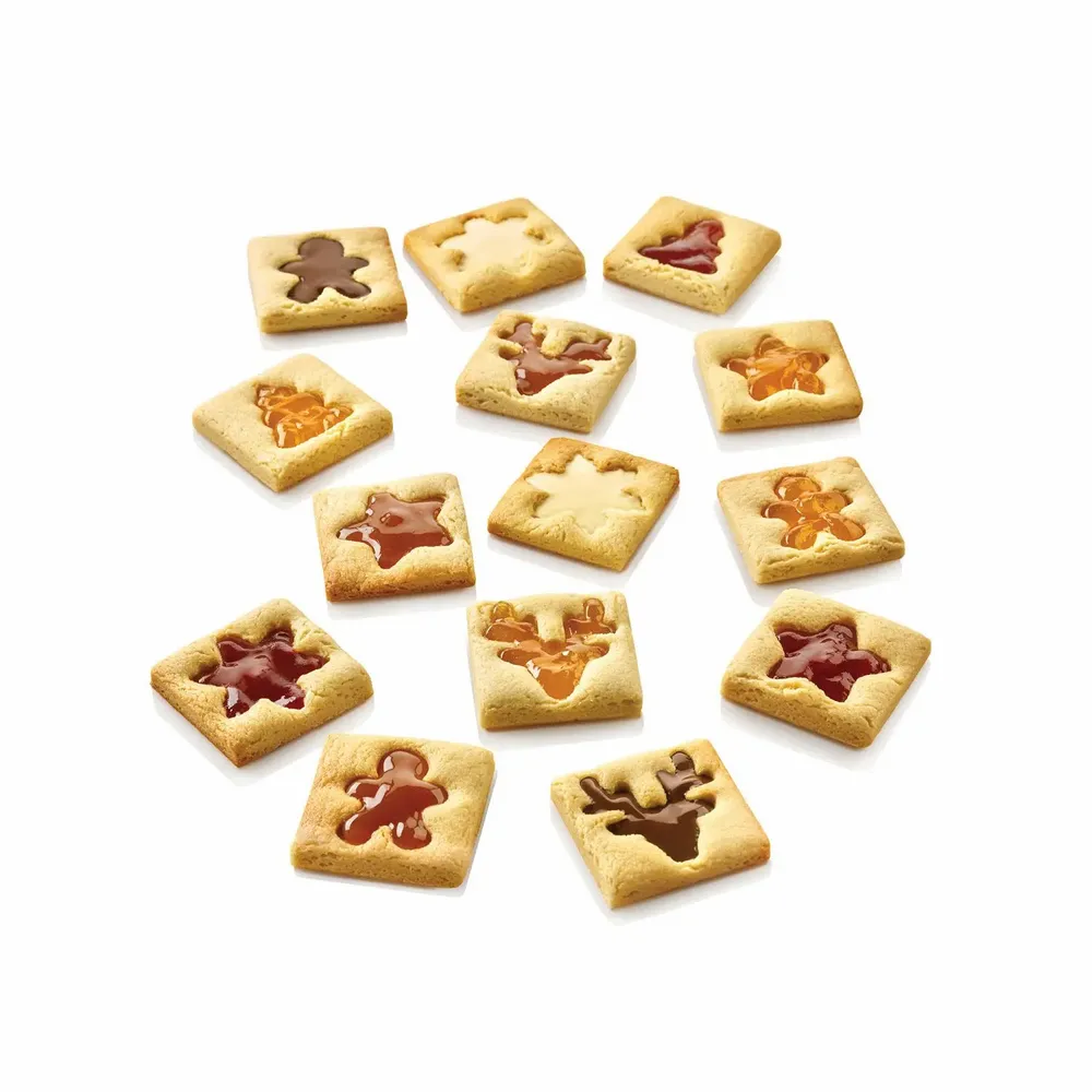 Kitchen utensils - KIT VOILÀ COOKIE - WINTER HOLIDAY - SET BAGS + BISCUIT MOULD 240X150 H 20 MM - SILIKOMART S.R.L.
