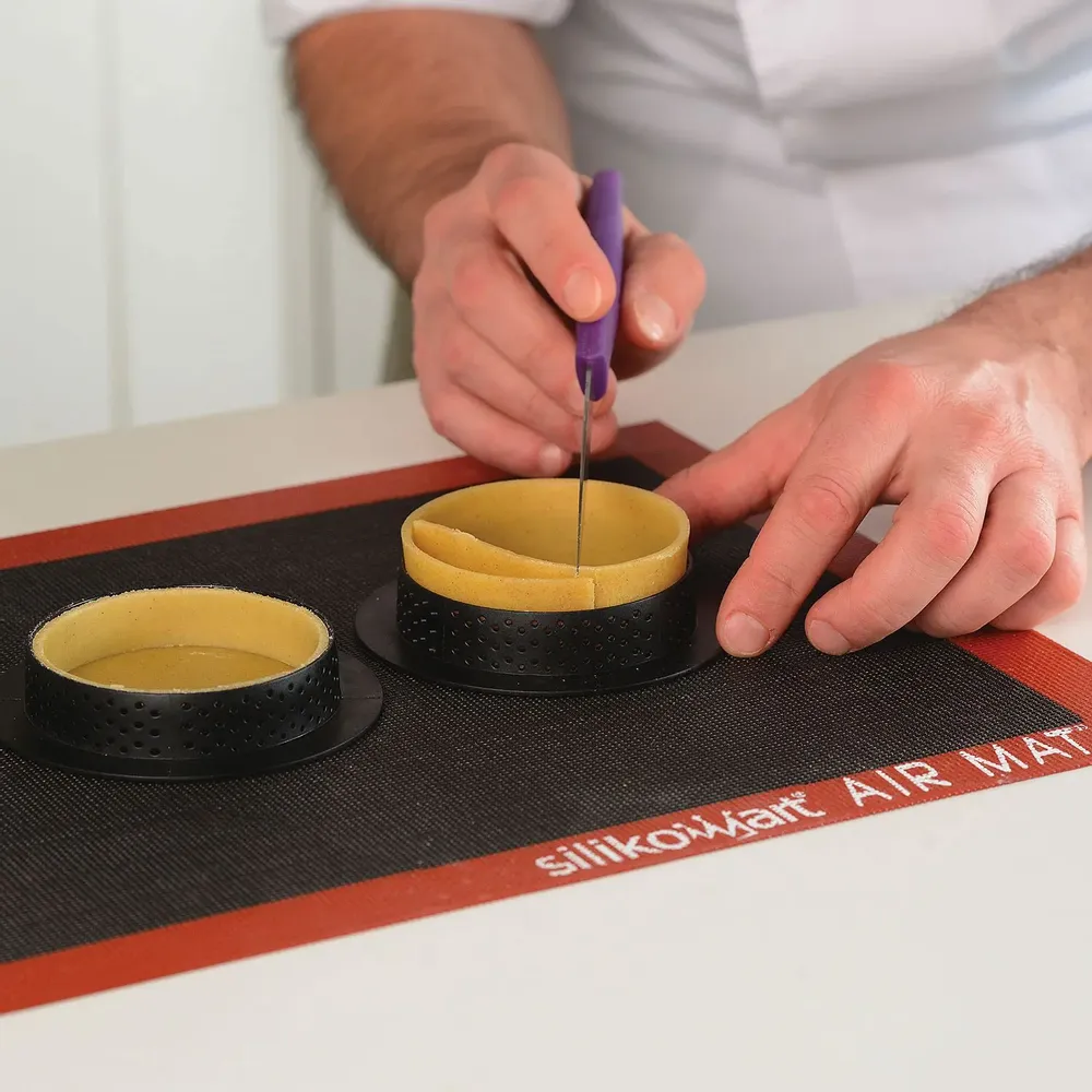 Kitchen utensils - KIT TARTE RING ROUND ø80 MM - SET SILICONE MOULD ø67 MM + 6 RINGS - SILIKOMART S.R.L.