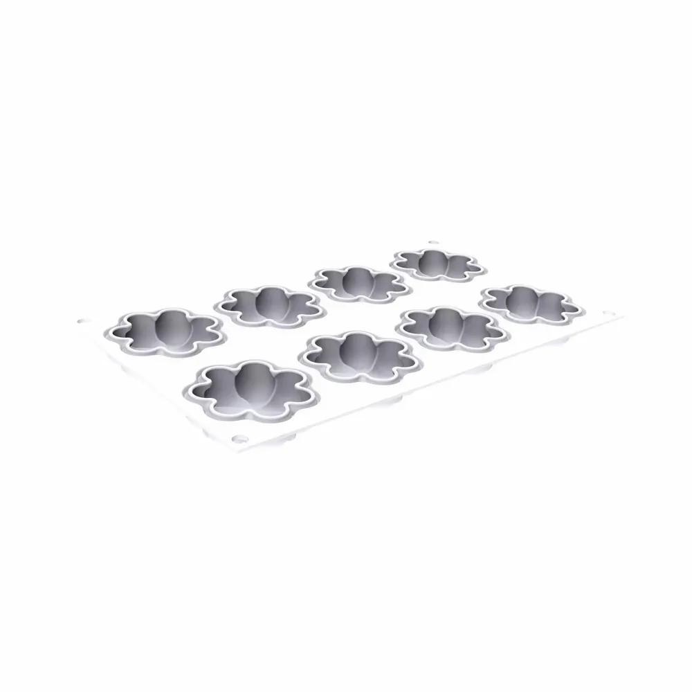 Kitchen utensils - KIT TARTE RING BLOSSOM Ø70 MM - SET SILICONE MOULD Ø67 H 20 MM + 8 RINGS - SILIKOMART S.R.L.