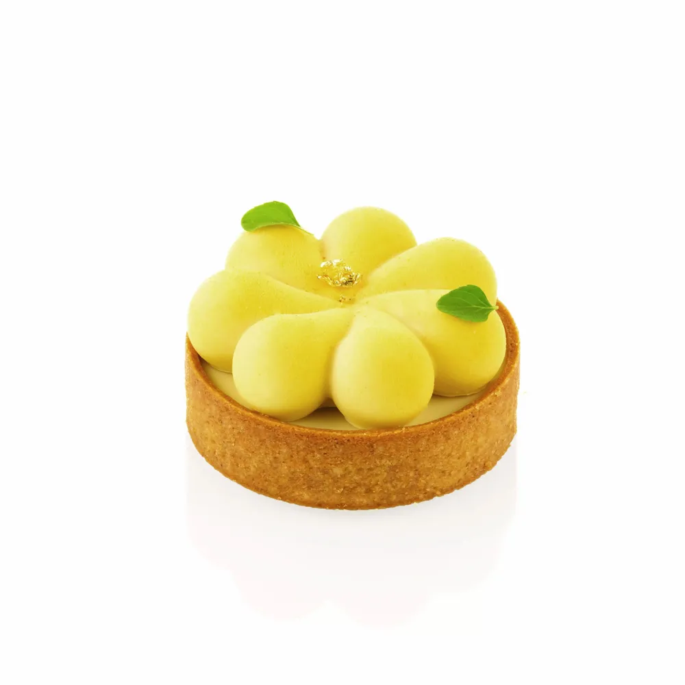 Kitchen utensils - KIT TARTE RING BLOSSOM Ø70 MM - SET SILICONE MOULD Ø67 H 20 MM + 8 RINGS - SILIKOMART S.R.L.