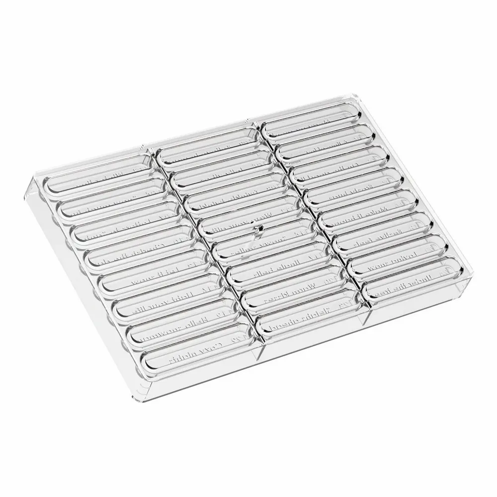 Kitchen utensils - CHRISTMAS COUNTDOWN - TRITAN MOULD 82X12 H 10 MM + 2 THERMOFORMED SUPPORTS + BOX - SILIKOMART S.R.L.