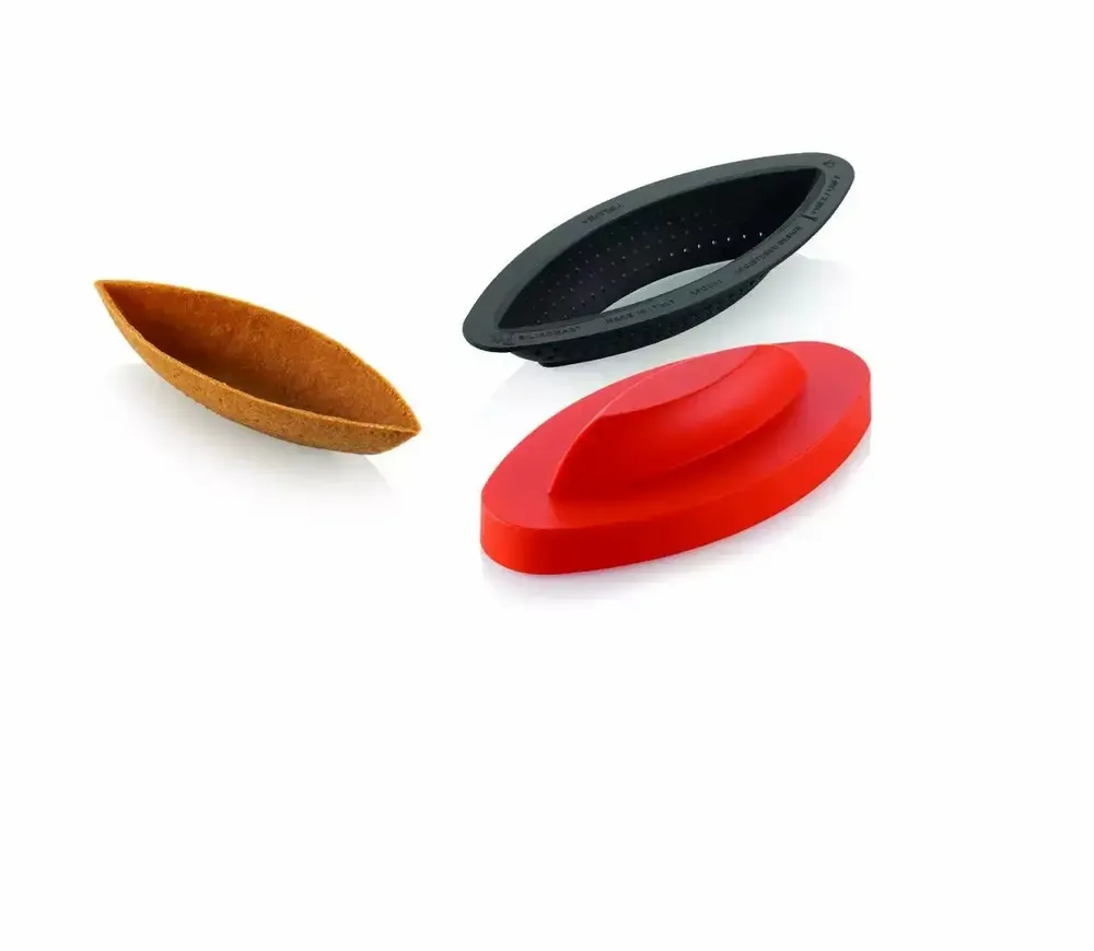 Kitchen utensils - 3D TARTE RING OVAL 120X40 H 20 MM - N.6 RING + CUTTER&SHAPE - SILIKOMART S.R.L.