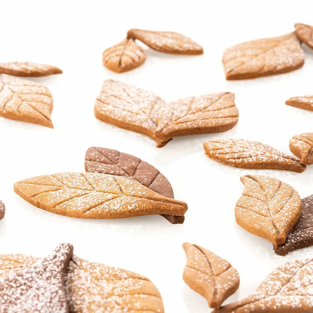 Kitchen utensils - VOILA' COOKIE - LEAVES - COOKIE SHAPER 240X150 H 20 MM - SILIKOMART S.R.L.