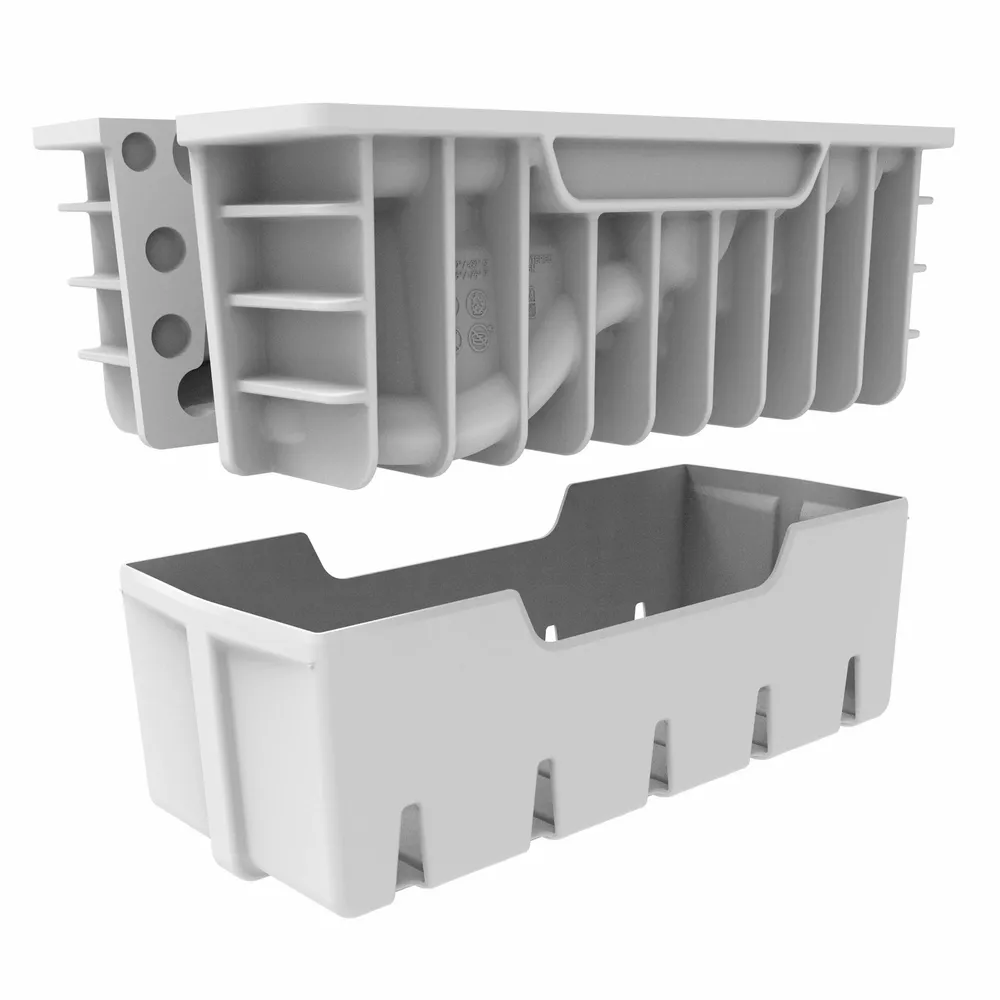 Kitchen utensils - KIT NORTH POLE 940 - SET 2 SILICONE MOULDS 210X87 H 80 MM + PLASTIC SUPPORT - SILIKOMART S.R.L.