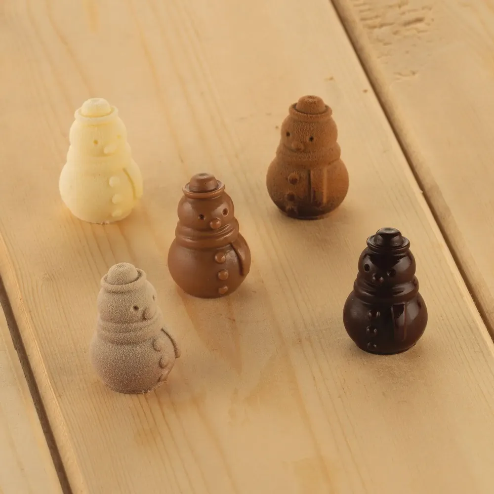 Ustensiles de cuisine - SCG062 SNOWMAN - MOULE EN SILICONE N.14 ø26 H 35 MM - SILIKOMART S.R.L.
