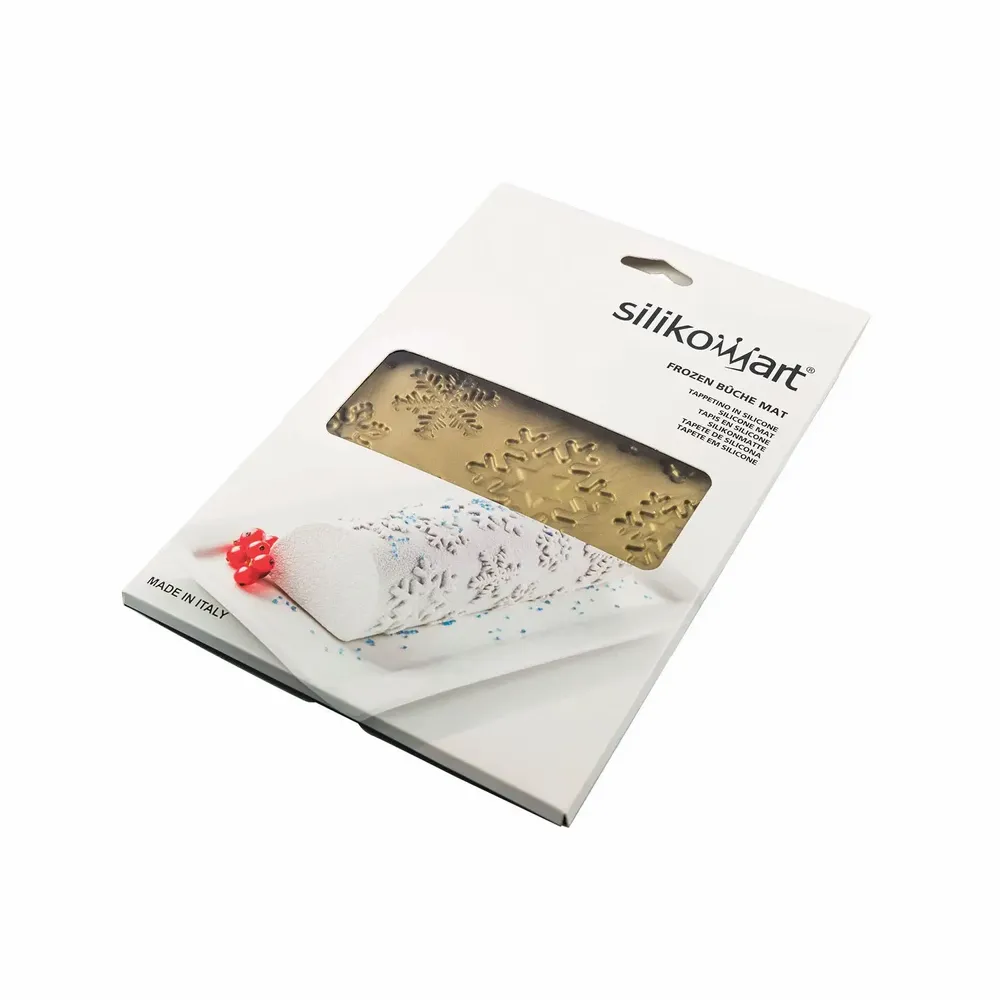 Kitchen utensils - FROZEN BUCHE MAT - SILICONE BAKING SHEET 250X185 H 6 MM - SILIKOMART S.R.L.