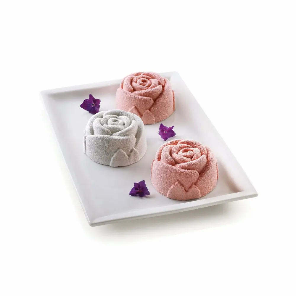 Ustensiles de cuisine - SF077 ROSE - MOULE EN SILICONE ø76 H 40 MM - SILIKOMART S.R.L.