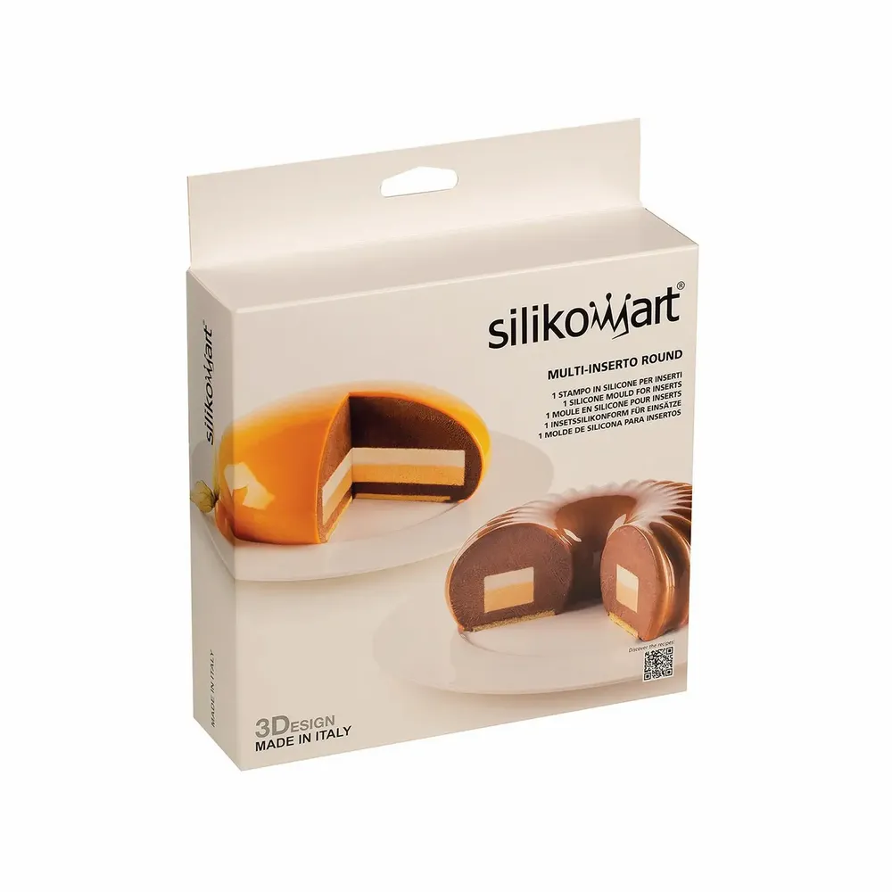 Kitchen utensils - MULTI-INSERTO ROUND - SILICONE MOULD ø150/92 H 25 MM ø175 H 25 MM - SILIKOMART S.R.L.