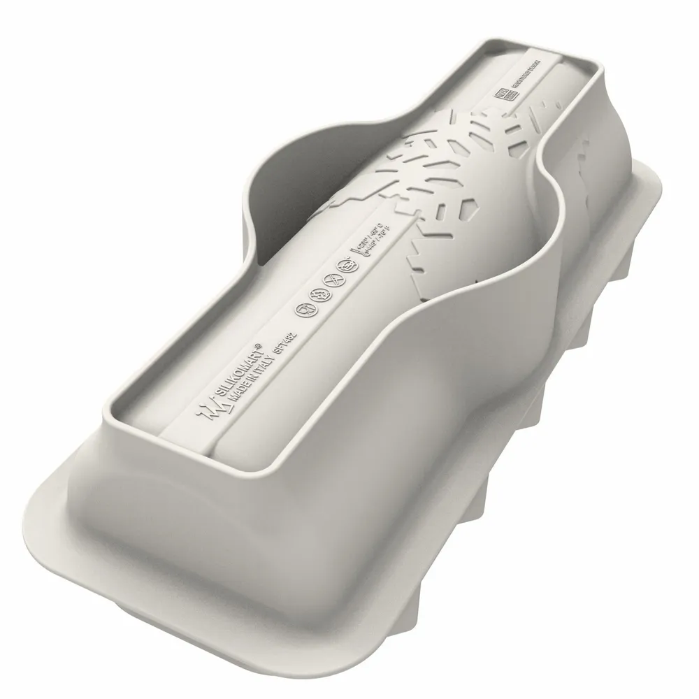 Kitchen utensils - BUCHE SNOWFALL - SILICONE MOULD 81X250 H 58 MM - SILIKOMART S.R.L.