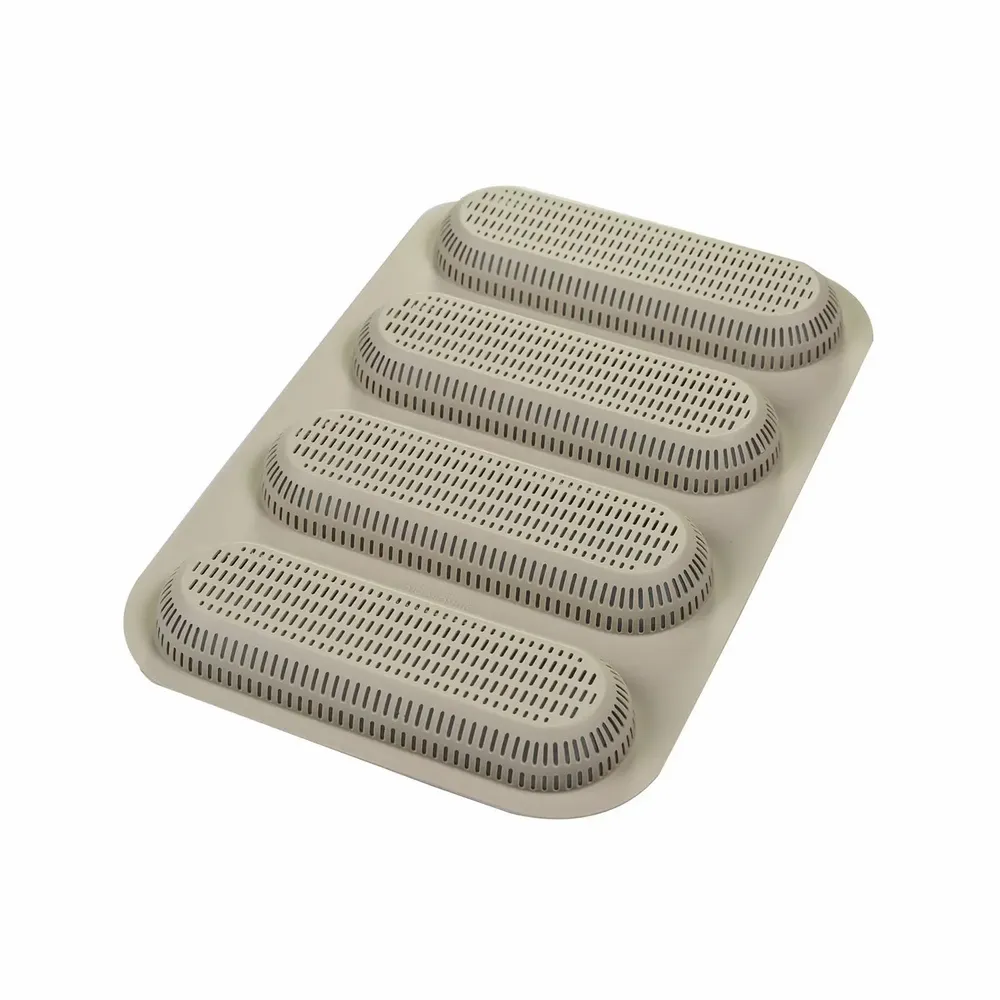 Kitchen utensils - MINI BAGUETTE BREAD - SILICONE MOULD N.4 BAGUETTE 170X55 H20 MM - SILIKOMART S.R.L.