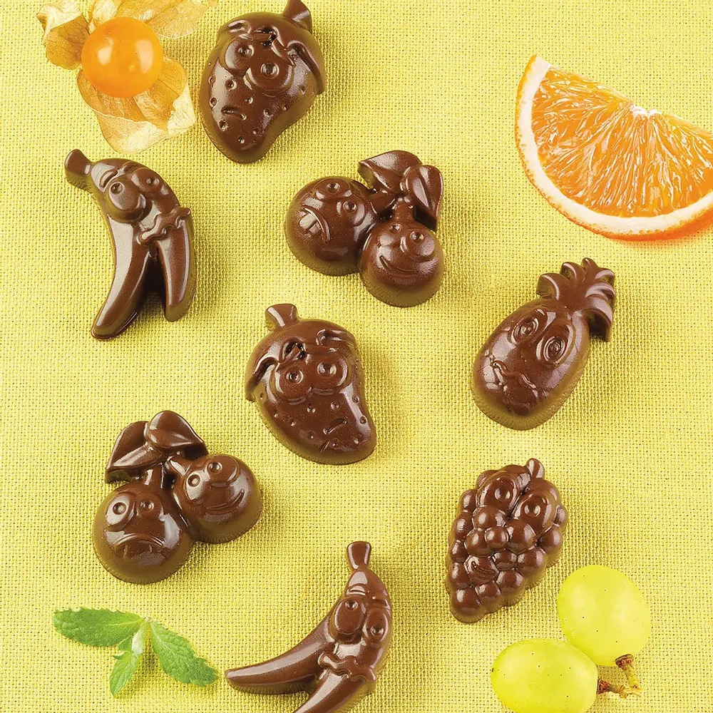 Kitchen utensils - SCG32 CHOCO FRUITS - SILICONE MOULD N.15 CHOCO FRUITS - SILIKOMART S.R.L.