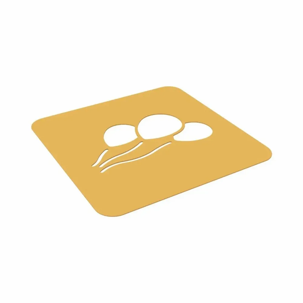 Kitchen utensils - STENCIL PALLONCINO - SET 2 SILICONE MOULDS 119X62 H 1 MM - SILIKOMART S.R.L.