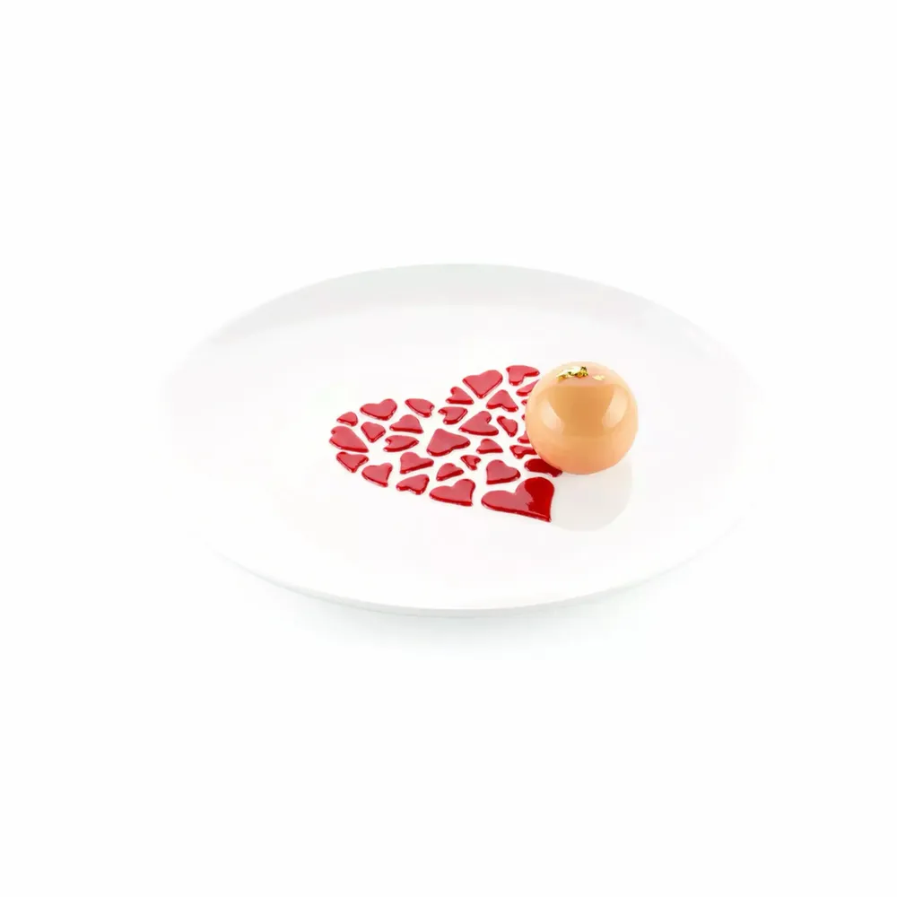 Kitchen utensils - STENCIL AMORE - SET 2 SILICONE MOULDS 100X98 H 1 MM - SILIKOMART S.R.L.