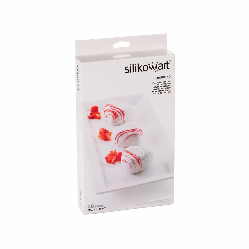 Kitchen utensils - CUORICINO - SILICONE MOULD N.8 CUORICINI 63X65 H 39 - SILIKOMART S.R.L.