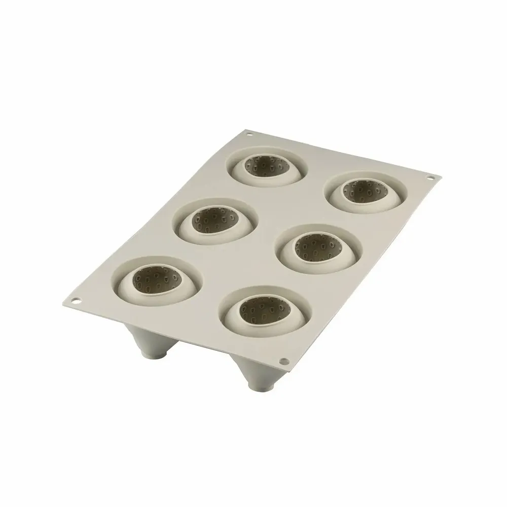 Ustensiles de cuisine - FRAGOLE E PANNA - MOULE EN SILICONE N. 6 FRAISE 3D ø59 H 61 MM - SILIKOMART S.R.L.