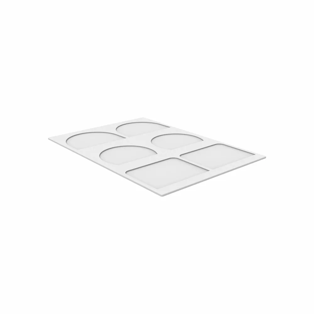 Ustensiles de cuisine - CHA06 - MOULE EN SILICONE CHABLON BUCHE 96X73 - 87X70 - 96X73 H 2 MM - SILIKOMART S.R.L.
