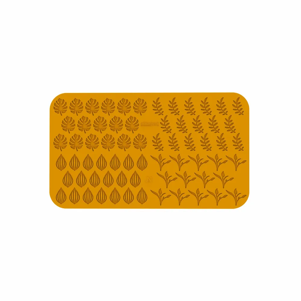 Kitchen utensils - GIARDINO - STAMPO IN SILICONE N.68 FOGLIE 40X25 H 2 MM - 40X49 H 2 MM - SILIKOMART S.R.L.