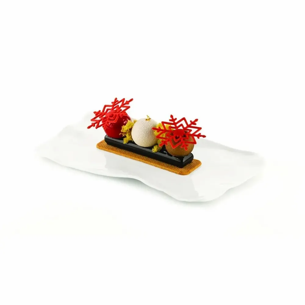 Kitchen utensils - INVERNO - SILICONE MOULD N.12 PINE CONE 67X47 - N.12 SNOWFLAKES ø60 MM - SILIKOMART S.R.L.
