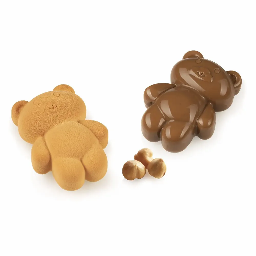 Kitchen utensils - TEDDY BEAR 68 - SILICONE MOULD N.8 79X56 H 27 MM + CUTTER - SILIKOMART S.R.L.