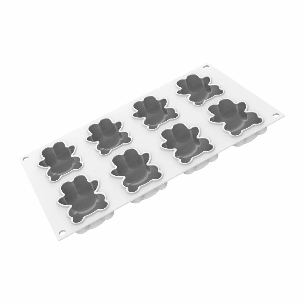 Kitchen utensils - TEDDY BEAR 68 - SILICONE MOULD N.8 79X56 H 27 MM + CUTTER - SILIKOMART S.R.L.