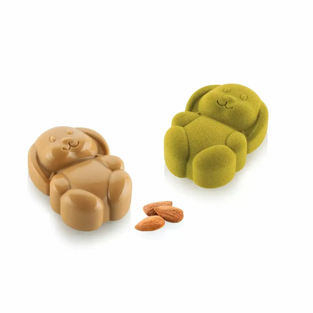 Kitchen utensils - RABBIT 70 - SILICONE MOULD N.8 76X50 H 29 MM + CUTTER - SILIKOMART S.R.L.