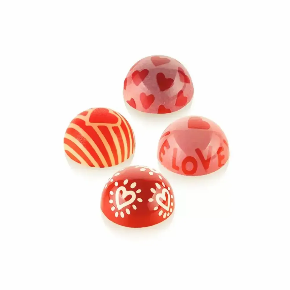 Kitchen utensils - CHOCO STAMP C - 4 STAMPS HANDLE + 4 SILICONE MOULDS ø31 H 17 MM - SILIKOMART S.R.L.