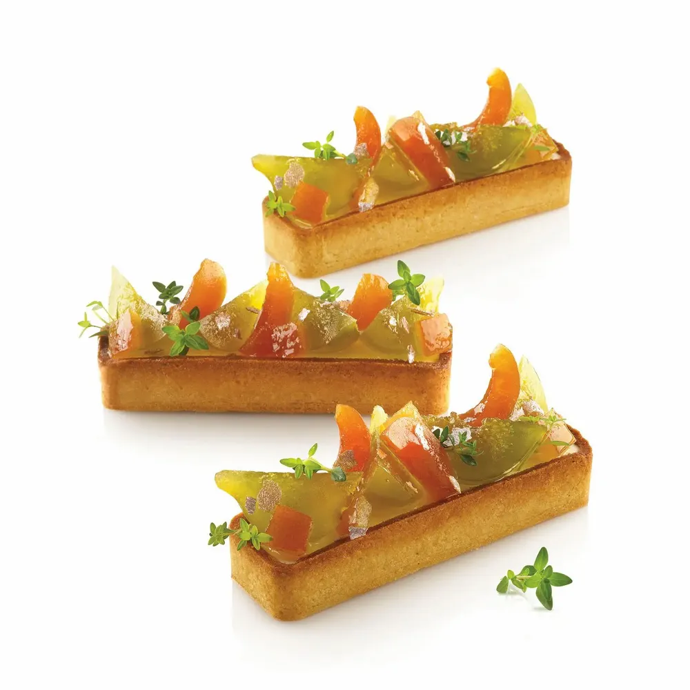 Kitchen utensils - TARTE RING RECTANGULAR 120X35 H 20 MM - N.6 RINGS - SILIKOMART S.R.L.