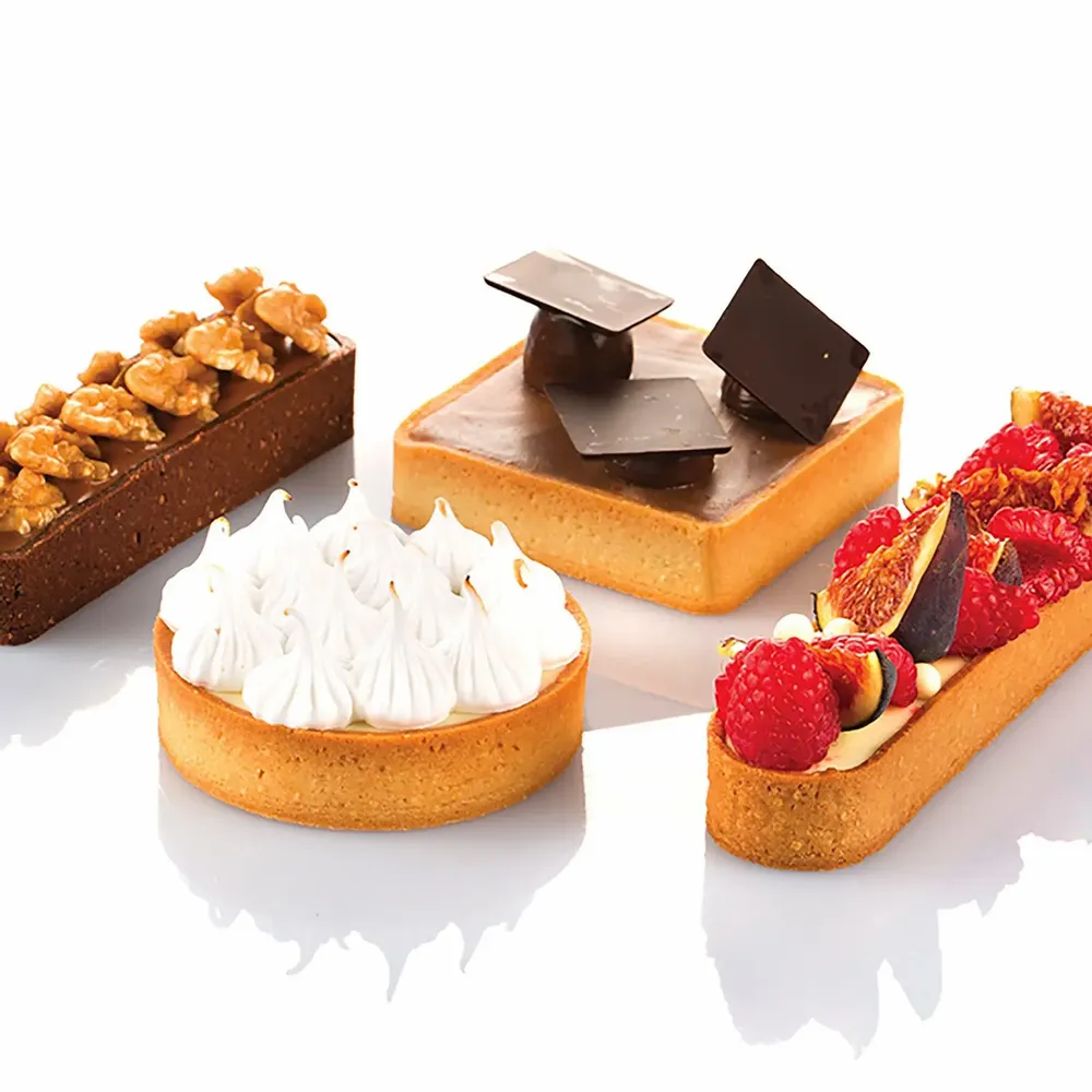 Kitchen utensils - TARTE RING RECTANGULAR 120X35 H 20 MM - N.6 RINGS - SILIKOMART S.R.L.